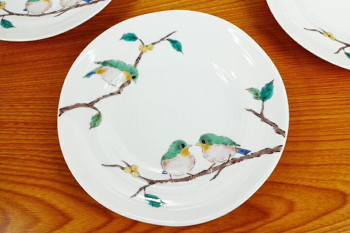 楽天市場】九谷焼 5号深皿揃 めじろ/青郊窯＜送料無料＞和食器 皿 取り