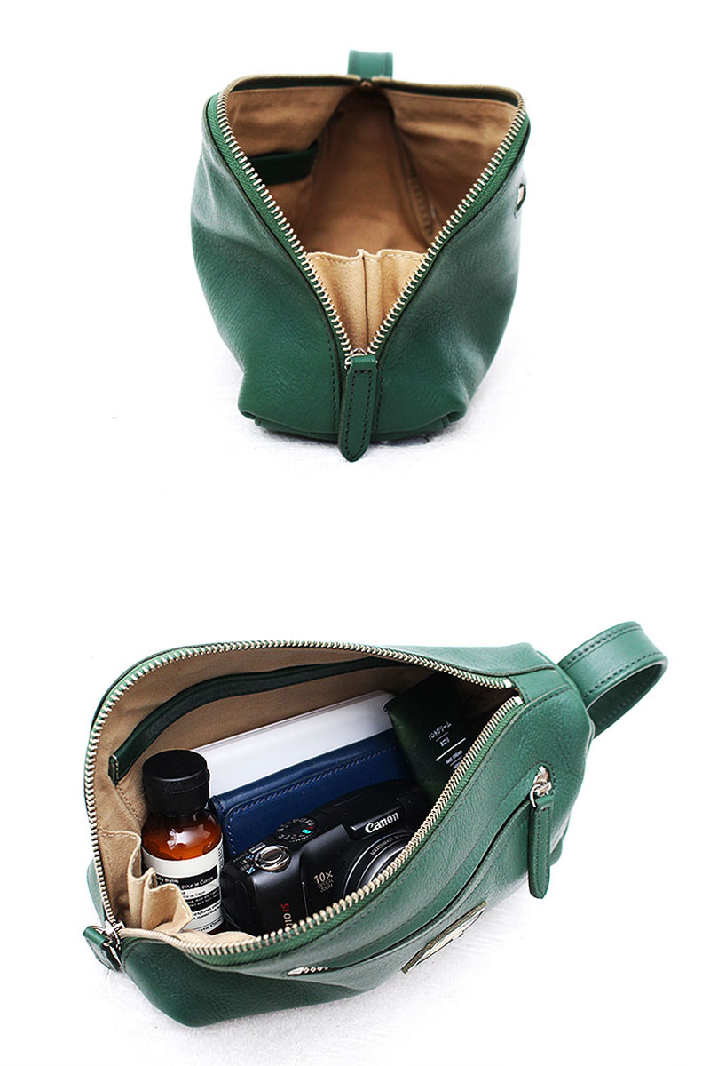 楽天市場】【在庫限り】木の庄帆布 ラウンド ポーチ Round Pouch 総革