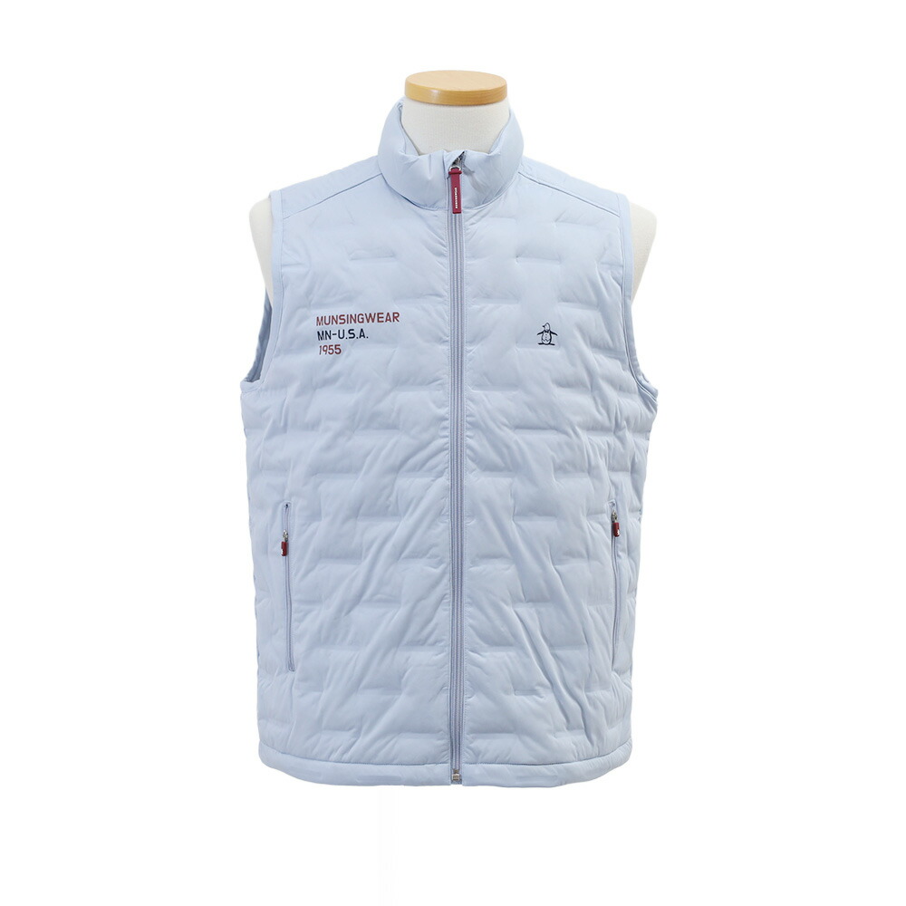 マンシングウェア フード付き 中綿 ジャケット ベスト L ホワイト