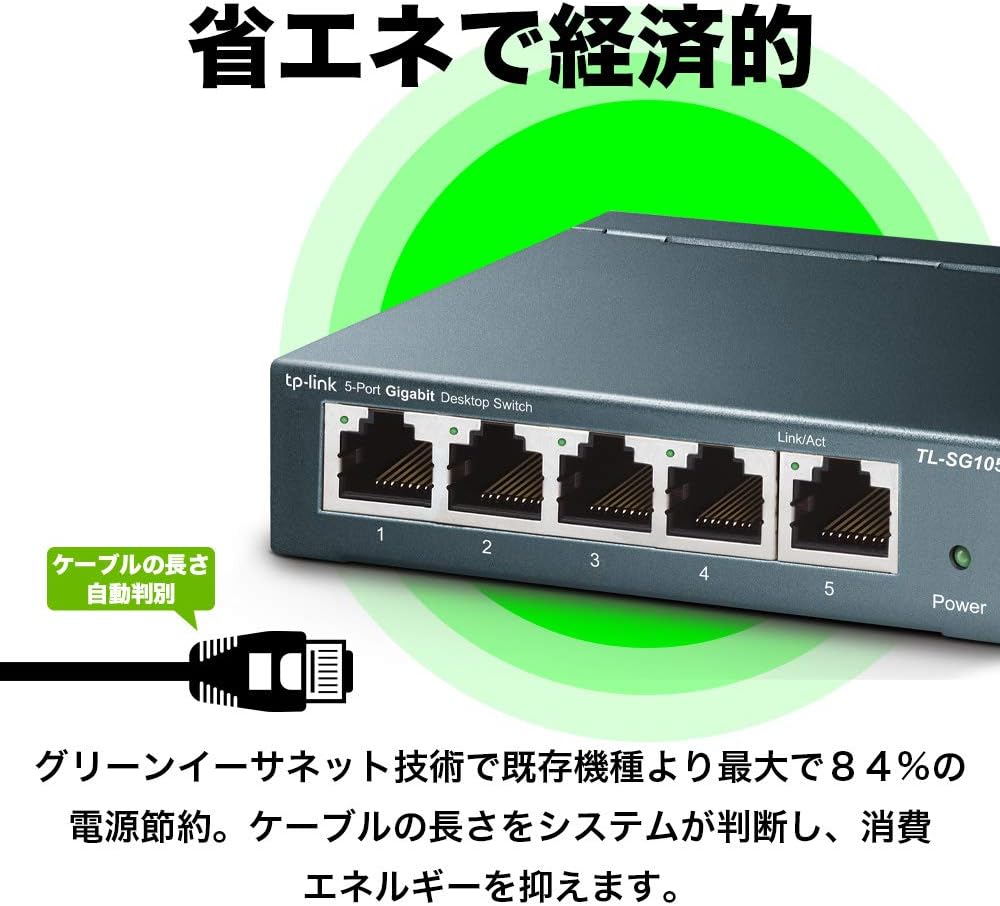 楽天市場】【楽天1位 無償永久保証】Giga対応10/100/1000Mbps 5ポート