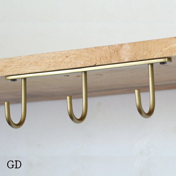 楽天市場】フック ウォールフック アイアン 天付け Jフック 3連 金具