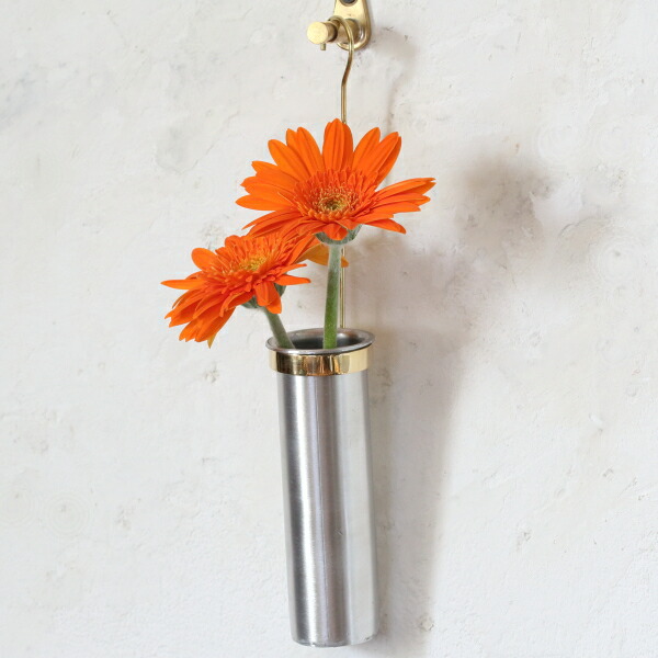 楽天市場】一輪挿し 花瓶 真鍮 フラワーベース おしゃれ 試験管 壁掛け