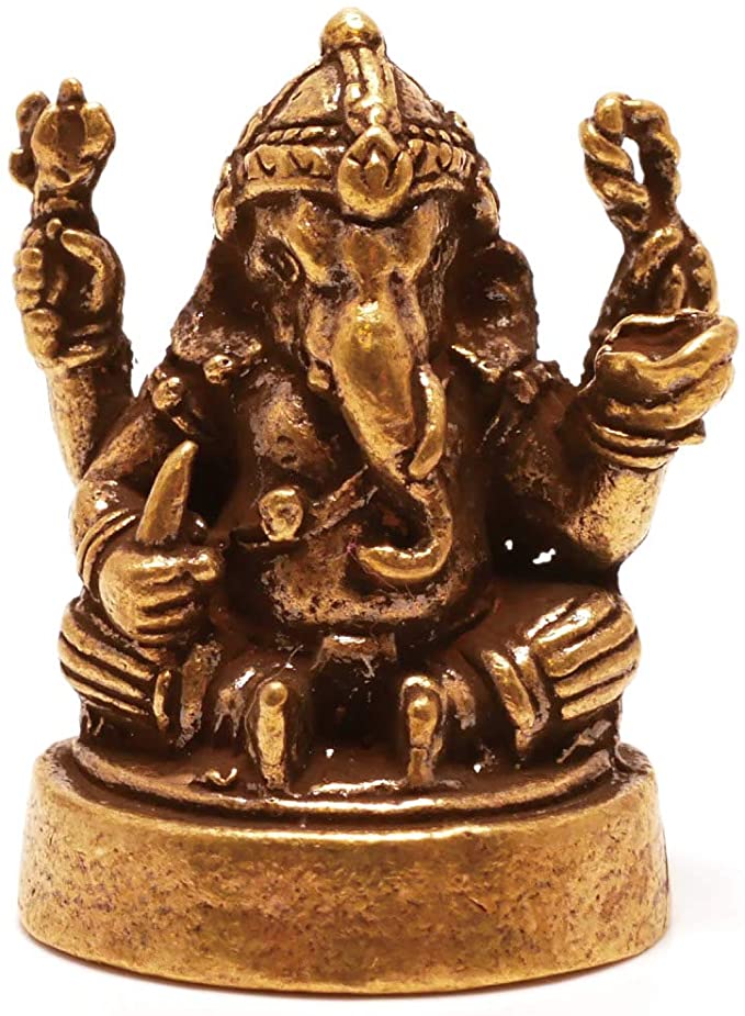 楽天市場】開運 ガネーシャ 真鍮製 置物 タイ 王国 製 お守り : スリー
