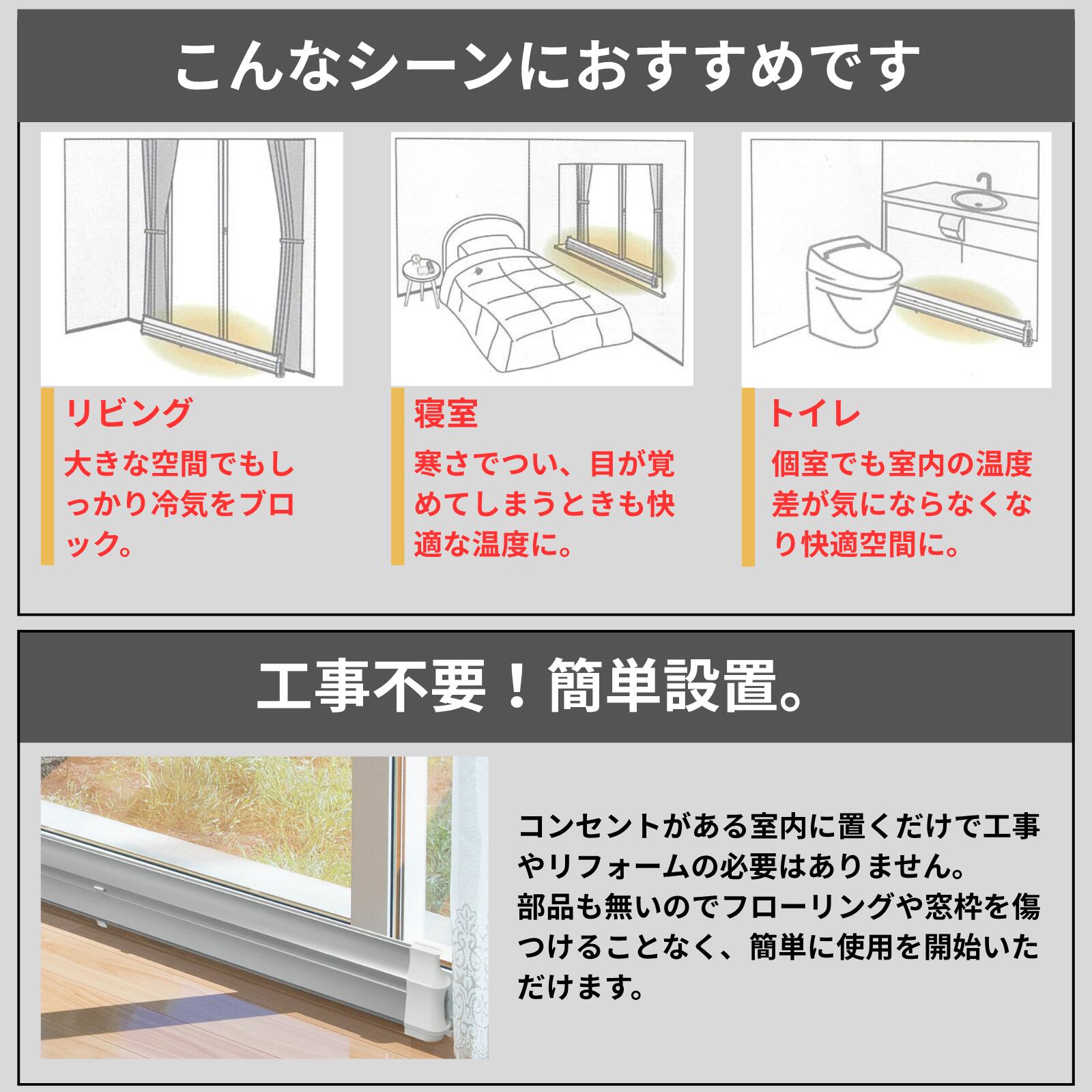 楽天市場】結露防止ヒーター アル 窓際ヒーター 結露対策 寒さ対策 窓