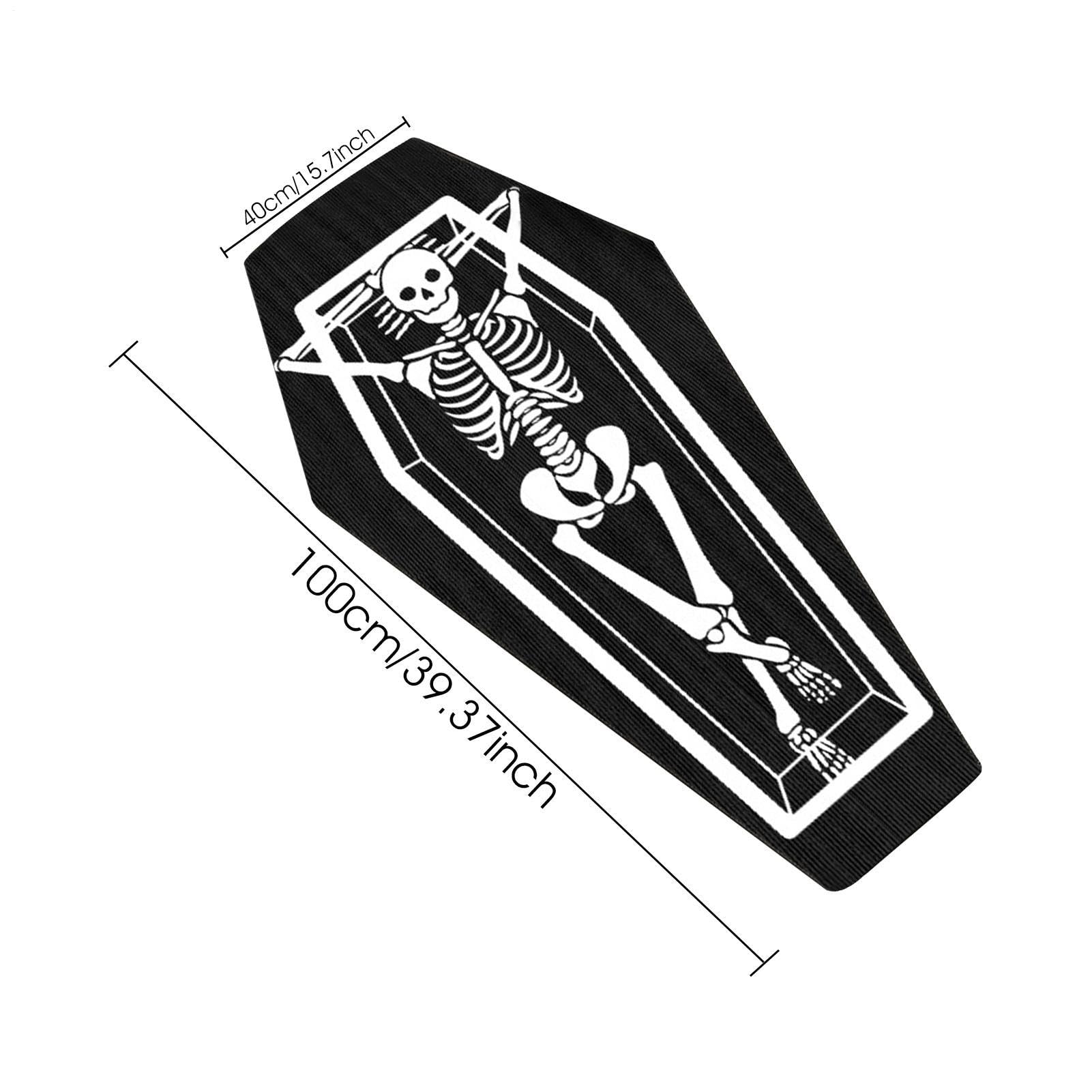 楽天市場】ゴシックスケルトンラグ - コフィンバスマット| 39.37x15.7