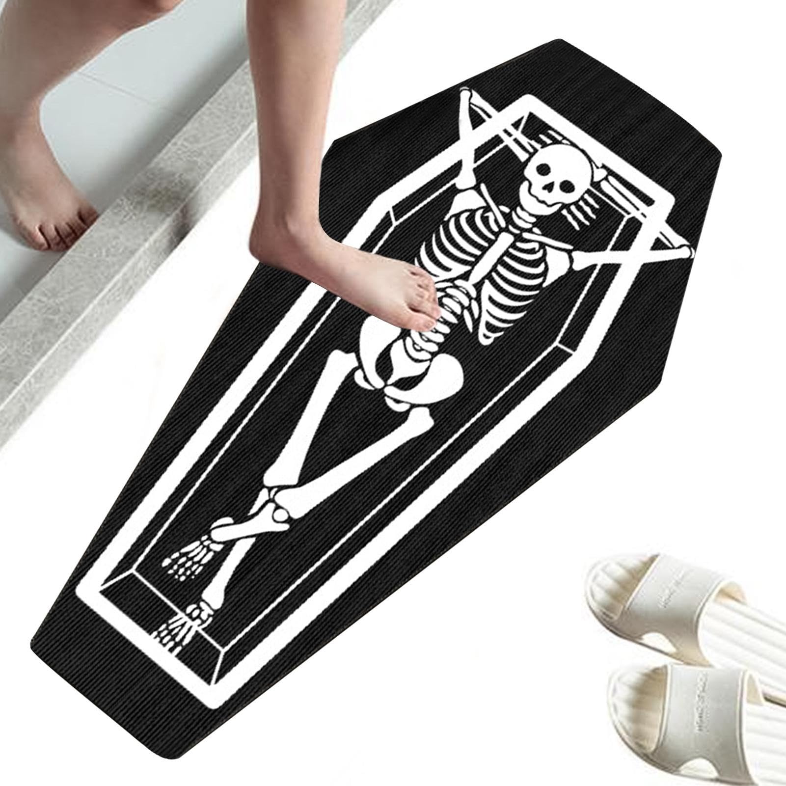 楽天市場】ゴシックスケルトンラグ - コフィンバスマット| 39.37x15.7