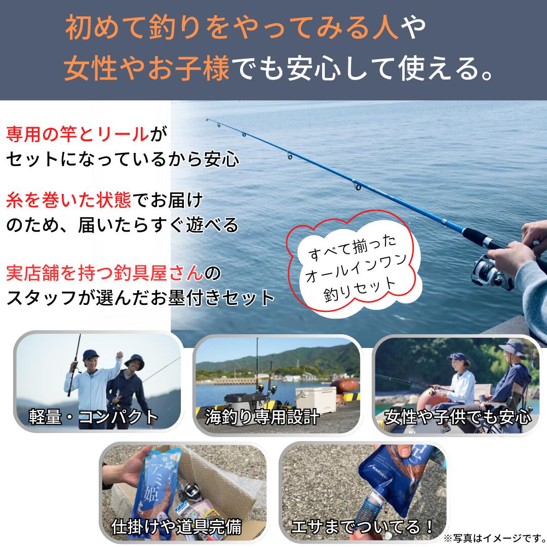 楽天市場】つり具TEN コンパクトサビキ釣り入門 完全釣りセット 全7点