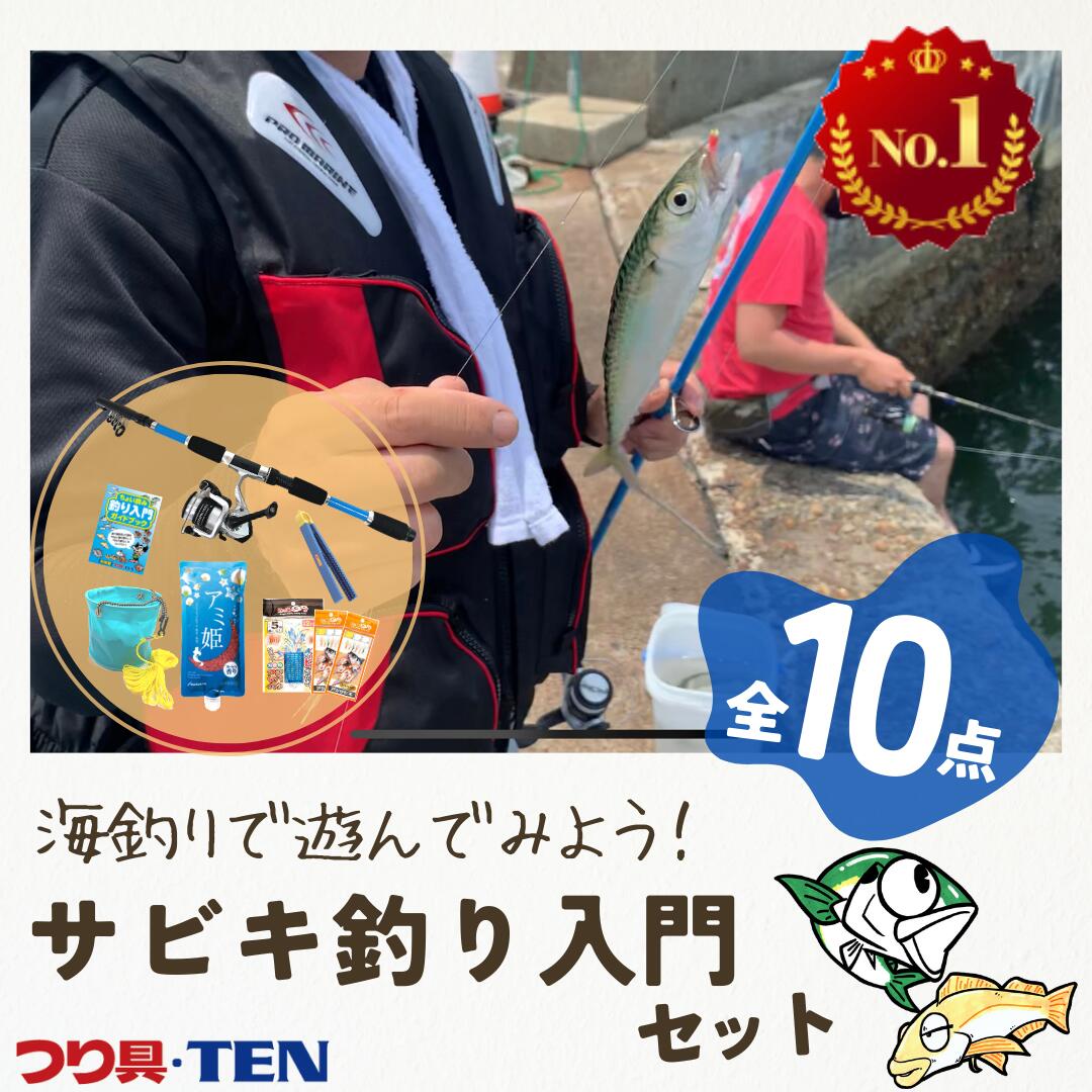 楽天市場】つり具TEN コンパクトサビキ釣り入門 完全釣りセット 全7点