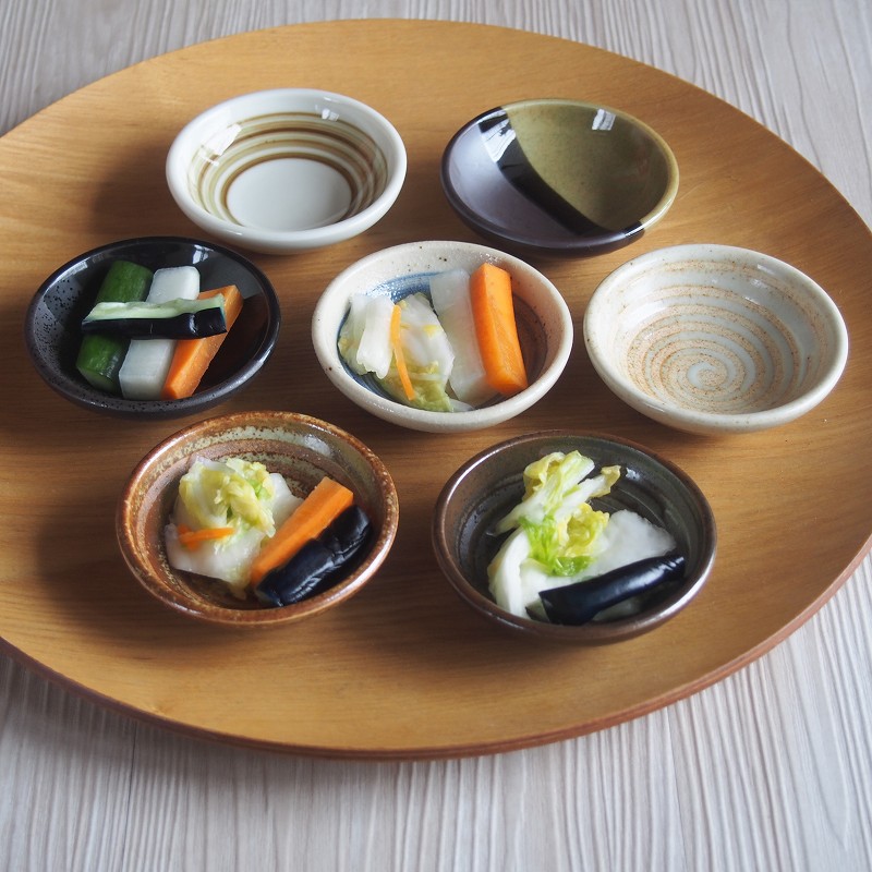 楽天市場】豆皿 小皿 深小皿 和風 8cm 選べる 7柄 黒 ブラック 茶