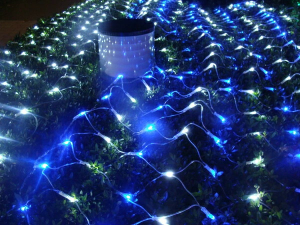 楽天市場】イルミネーション 屋外用 ネットライト 長方形 LED 300球 3