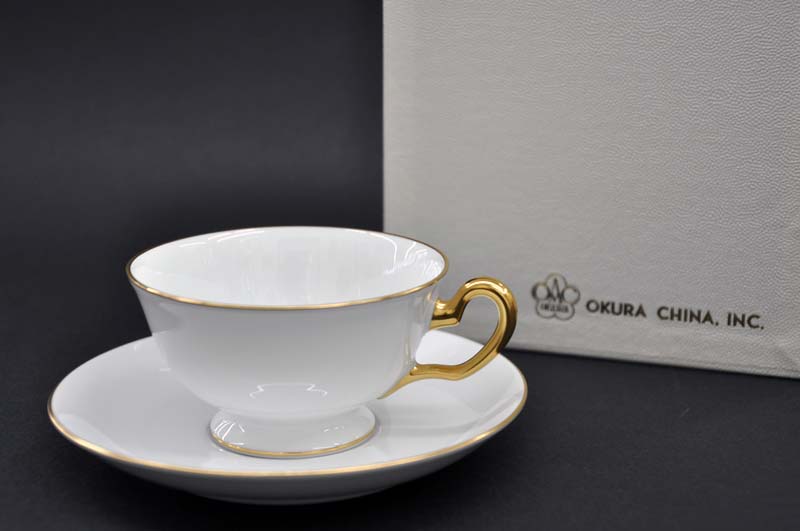 楽天市場】大倉陶園 ゴールドライン(1001)カップ&ソーサー (1客/碗皿