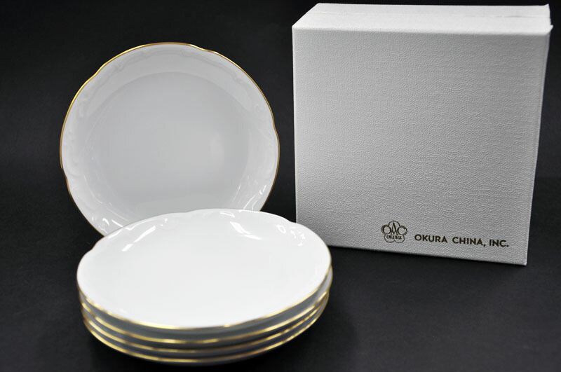 楽天市場】大倉陶園 ゴールドライン(1001)15cm銘々皿揃(5枚) : わたしの器