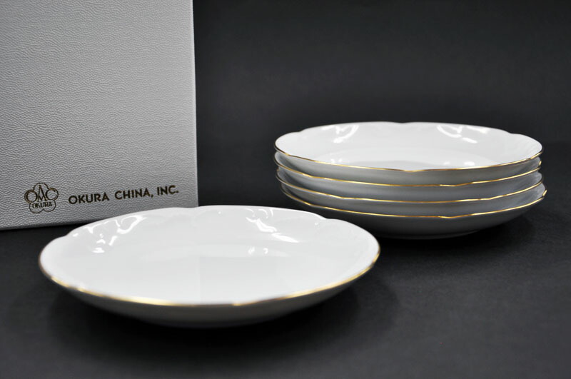 楽天市場】大倉陶園 ゴールドライン(1001)15cm銘々皿揃(5枚) : わたしの器