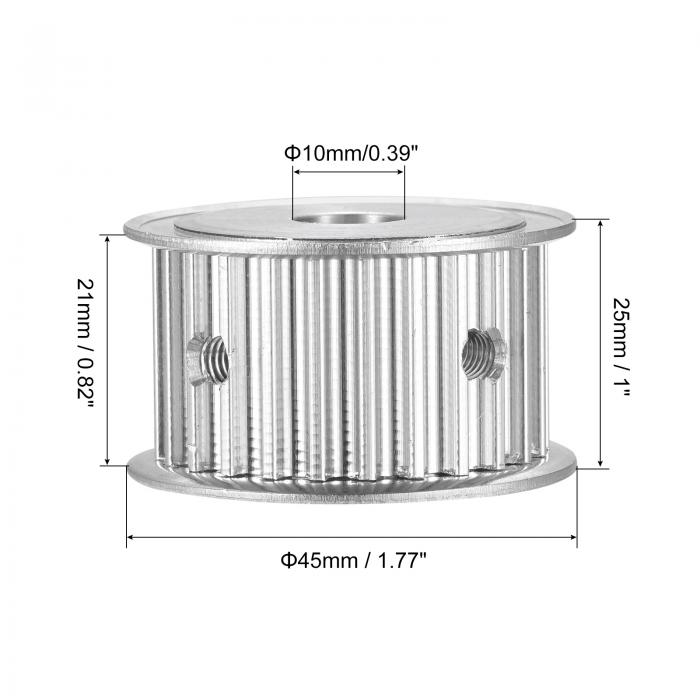 楽天市場】uxcell 5M 25歯タイミングプーリー同期ホイールベルト