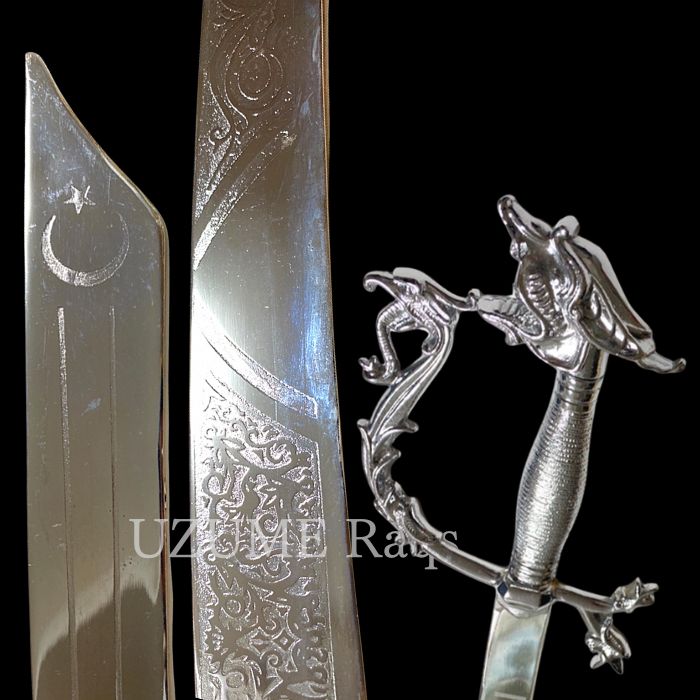 楽天市場】ソード 剣 【ドラゴンハンドル】刀 シミター [シルバー