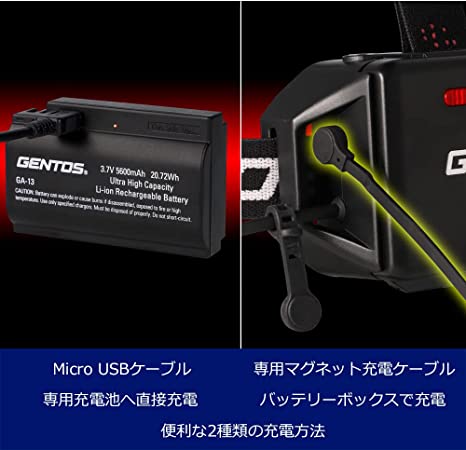 楽天市場】【ジェントス】【充電池 / 乾電池兼用】GH-103RG 充電式