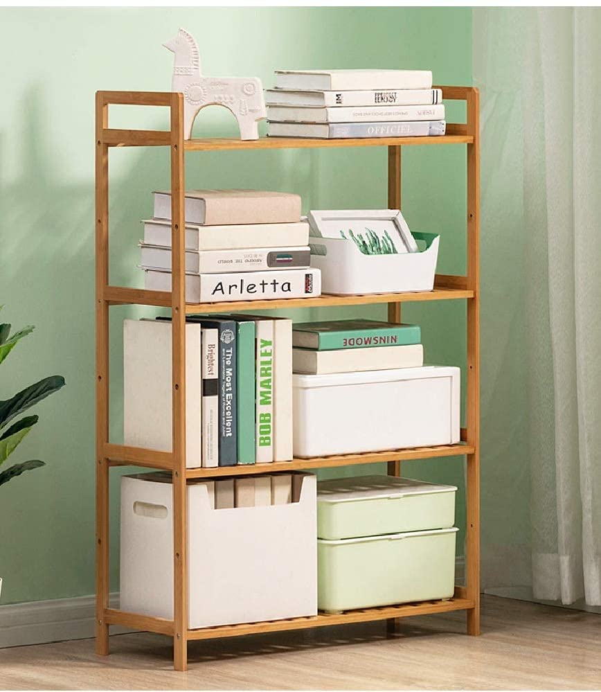 楽天市場】UNHO オープンシェルフ 4段 天然竹製 オープンラック 棚 4段