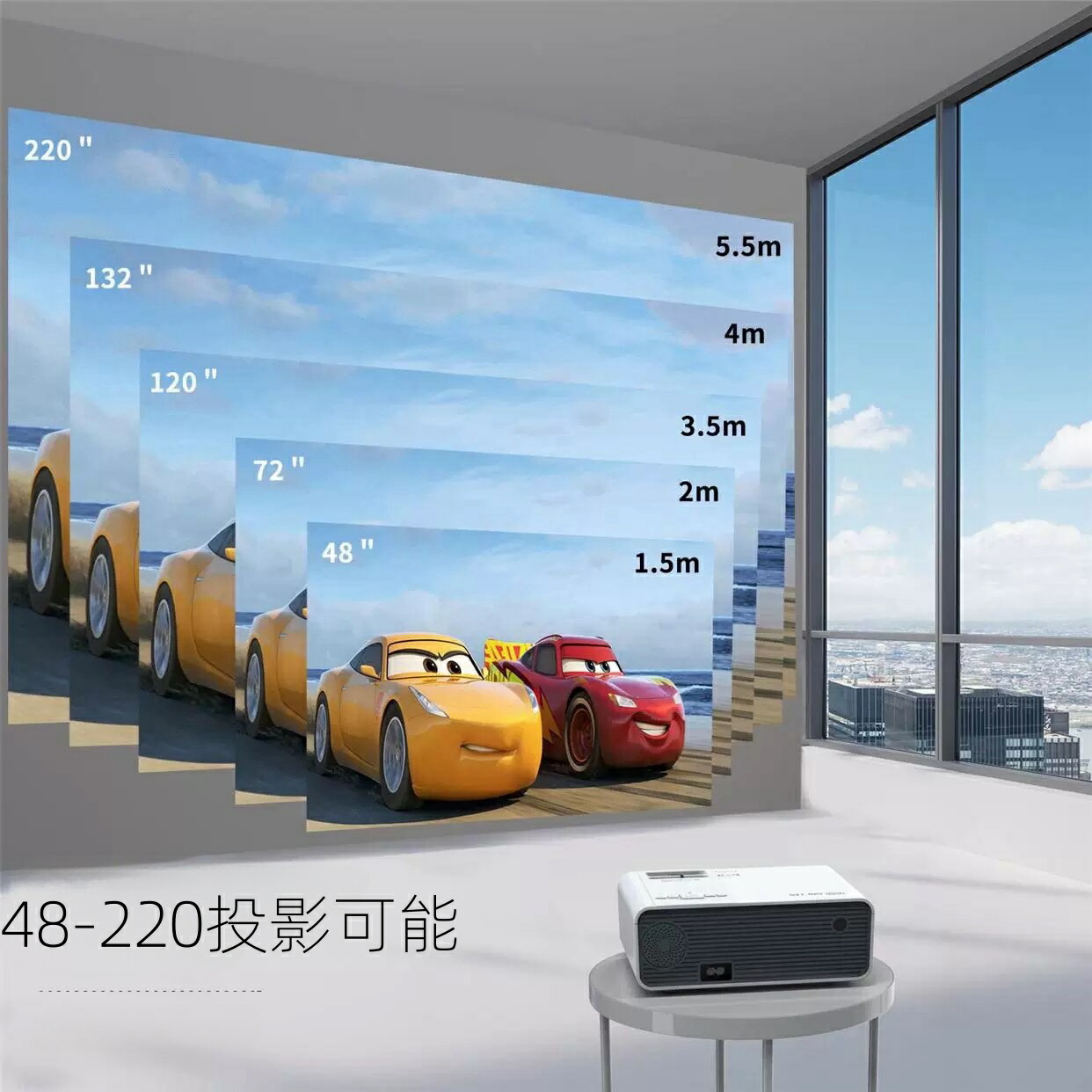 楽天市場】プロジェクター 小型 WiFi 家庭用 天井 ホームシアター