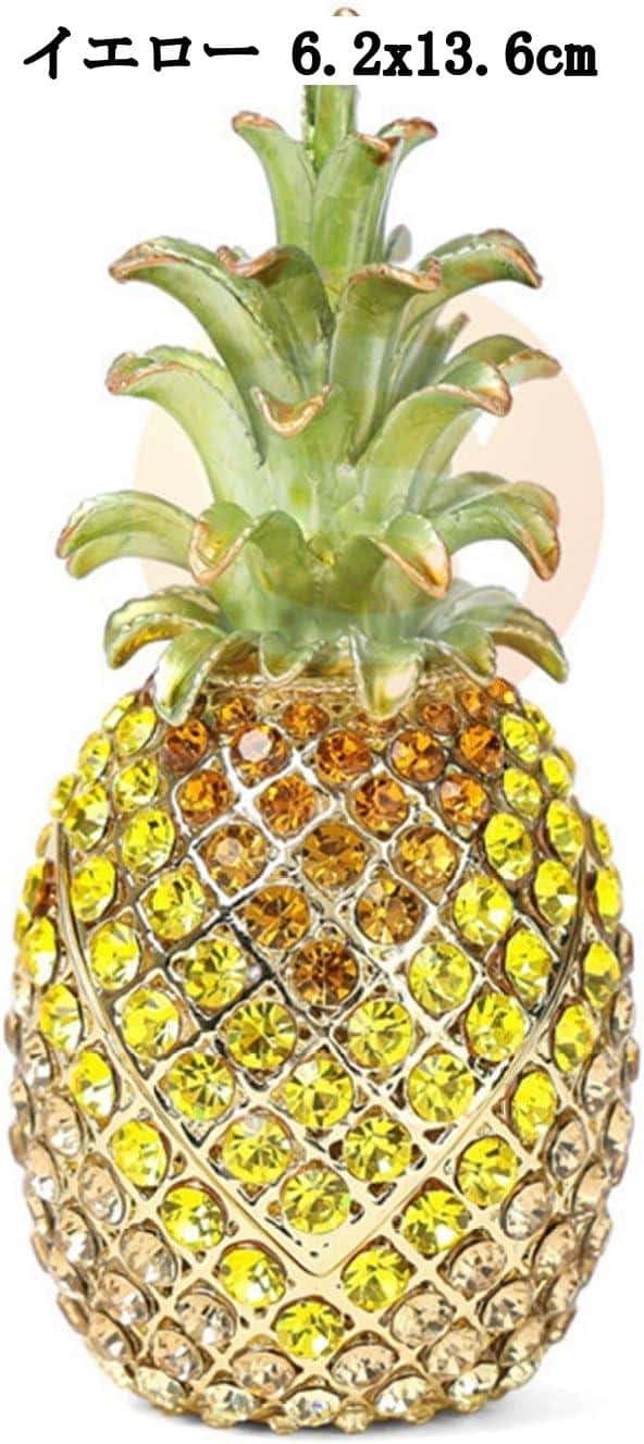 楽天市場】パイナップル彫刻クリスタルジュエリーボックス おしゃれな