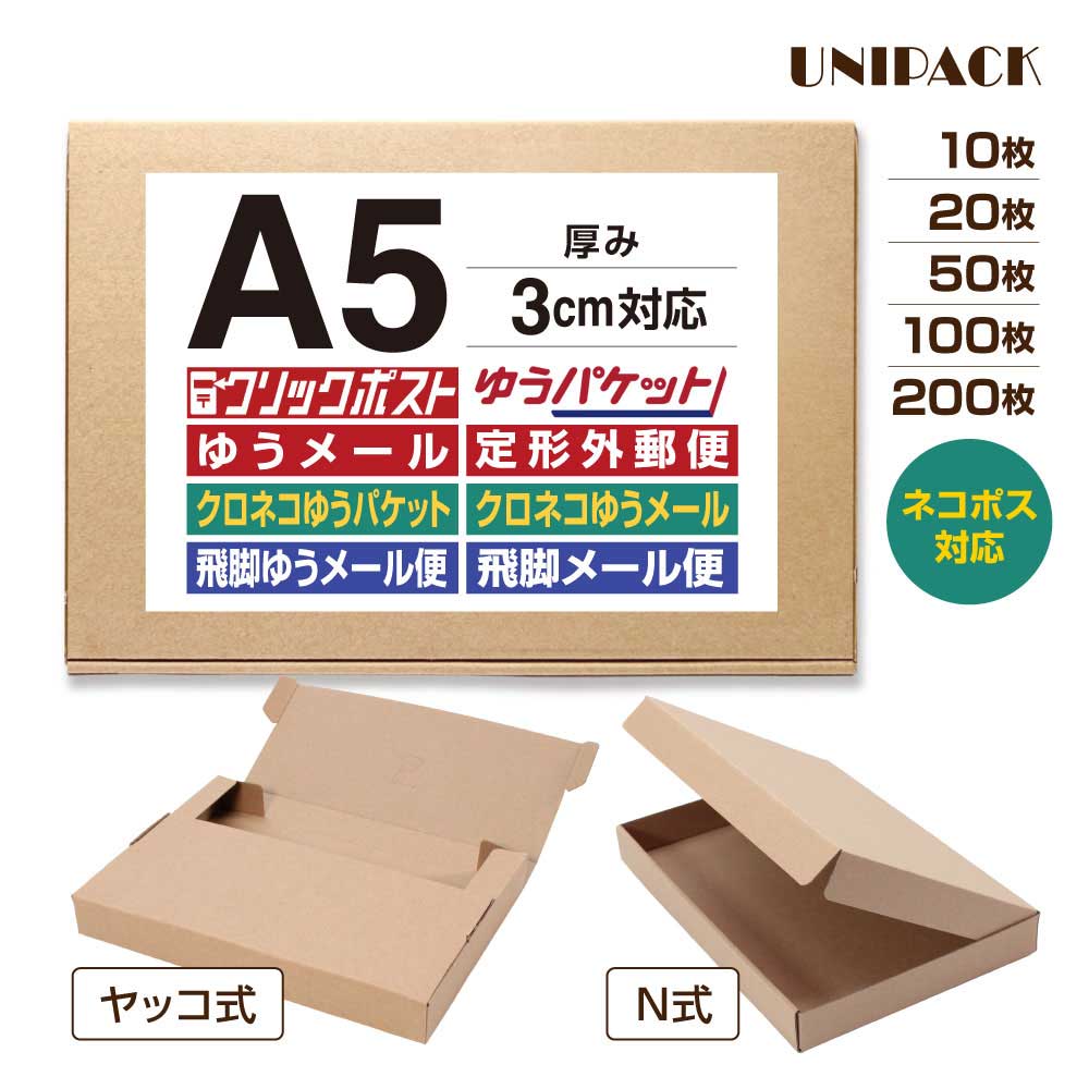 楽天市場】【送料無料】［A5］クリックボックス クリックポスト 箱 A5