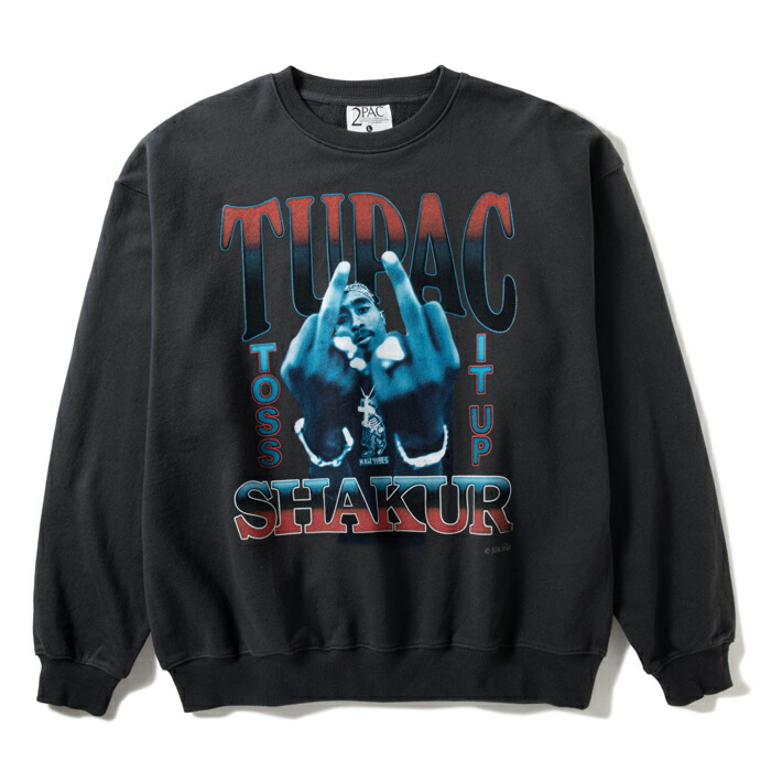 楽天市場】【2PAC（ツーパック）】TOSS IT UP CREWNECK SWEATTUPAC RAP