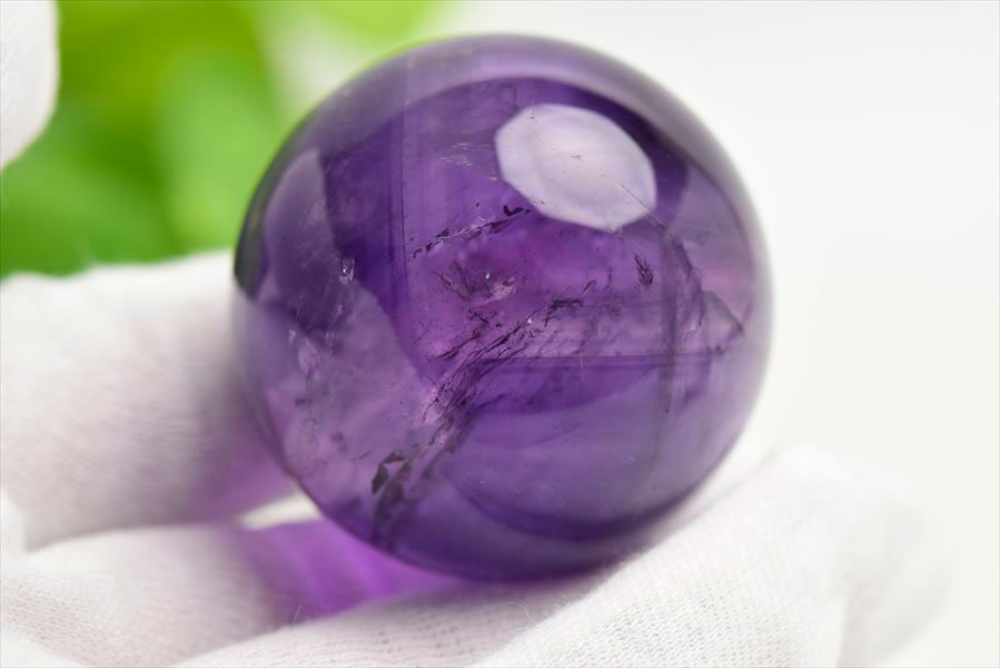楽天市場】アメジスト ファントム EXグレード 丸玉 【約43mm】台座付き