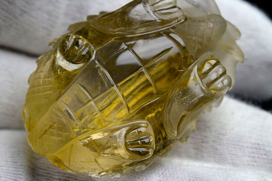 楽天市場】◇正財運◇ ゴールドルチル 龍亀 ロングイ彫刻 置物◇極上