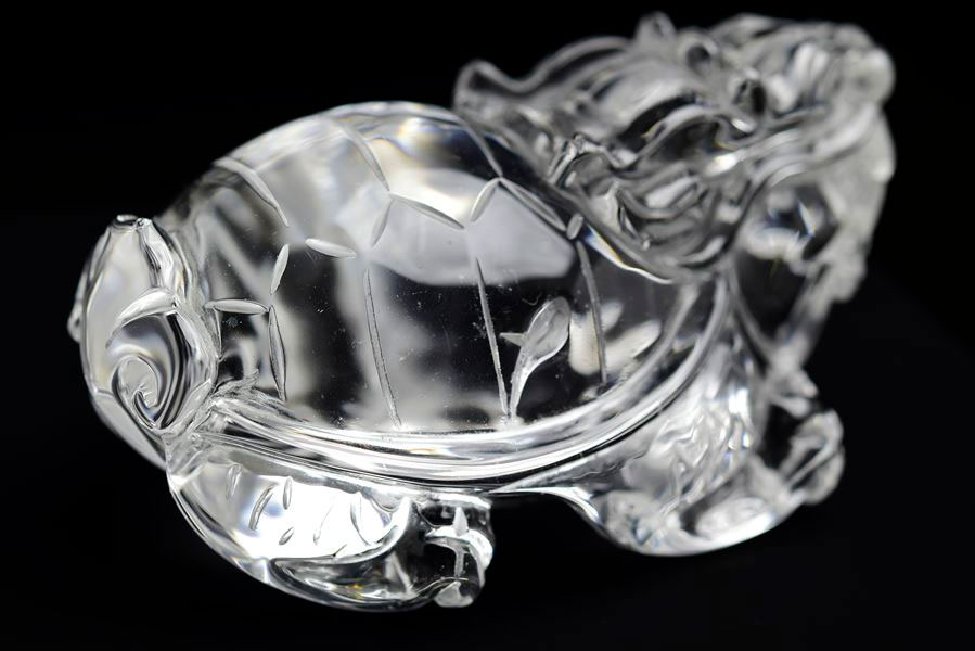 楽天市場】◇正財運◇ 天然 水晶 龍亀 ロングイ彫刻 置物◇最上級の