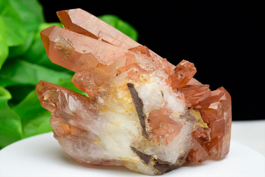 楽天市場】タンジェリンクォーツ 水晶 クラスター 原石 EXグレード