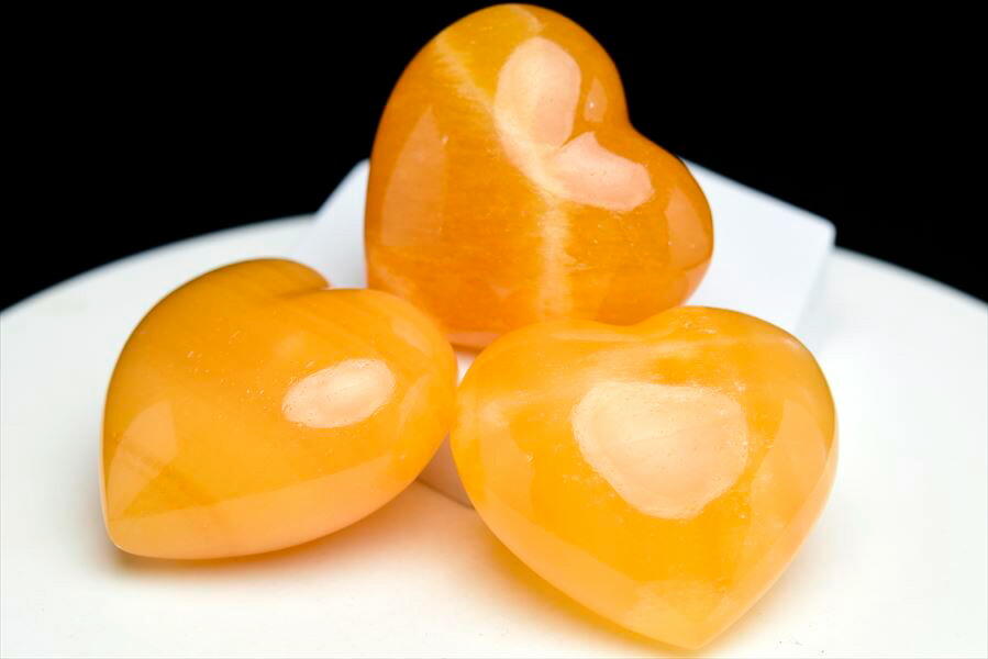 楽天市場】オレンジカルサイト ハート型 置物 タンブル【約52mm×約52mm