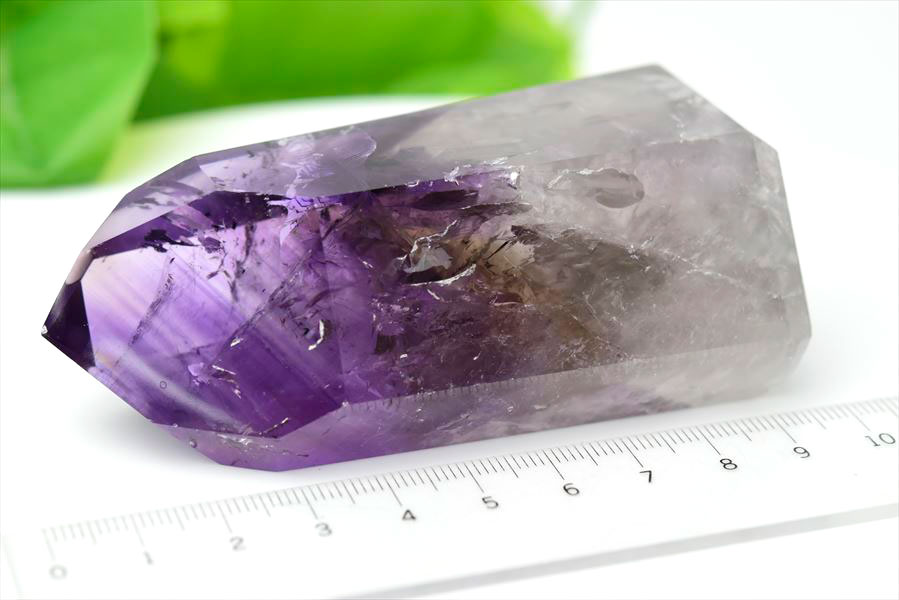 楽天市場】アメジスト ファントム ポイント 六角柱 【約209.6g