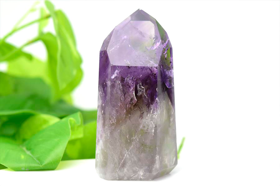 楽天市場】アメジスト ファントム ポイント 六角柱 【約209.6g