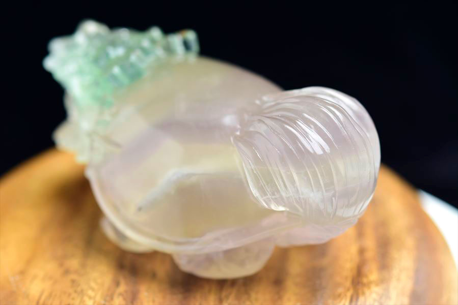 楽天市場】◇正財運◇ フローライト 蛍石 龍亀 ロングイ彫刻 置物【約