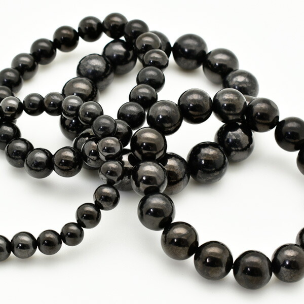 楽天市場】シュンガイト ブレスレット シュンガ石 【約14mm×15珠