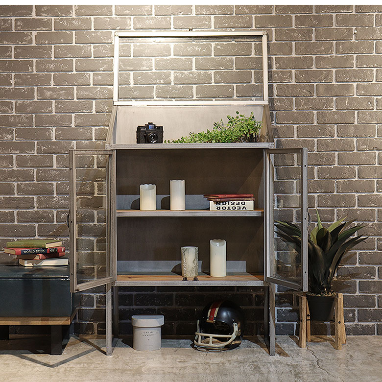 楽天市場】キャビネット アイアン インダストリアル 幅80cm シェルフ