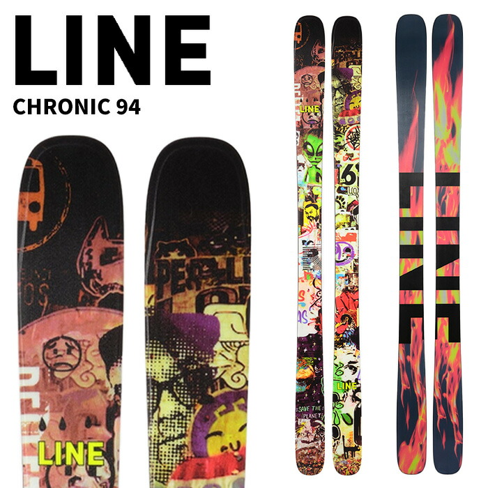 楽天市場】LINE ライン スキー板 CHRONIC 94 板単品 24-25 モデル
