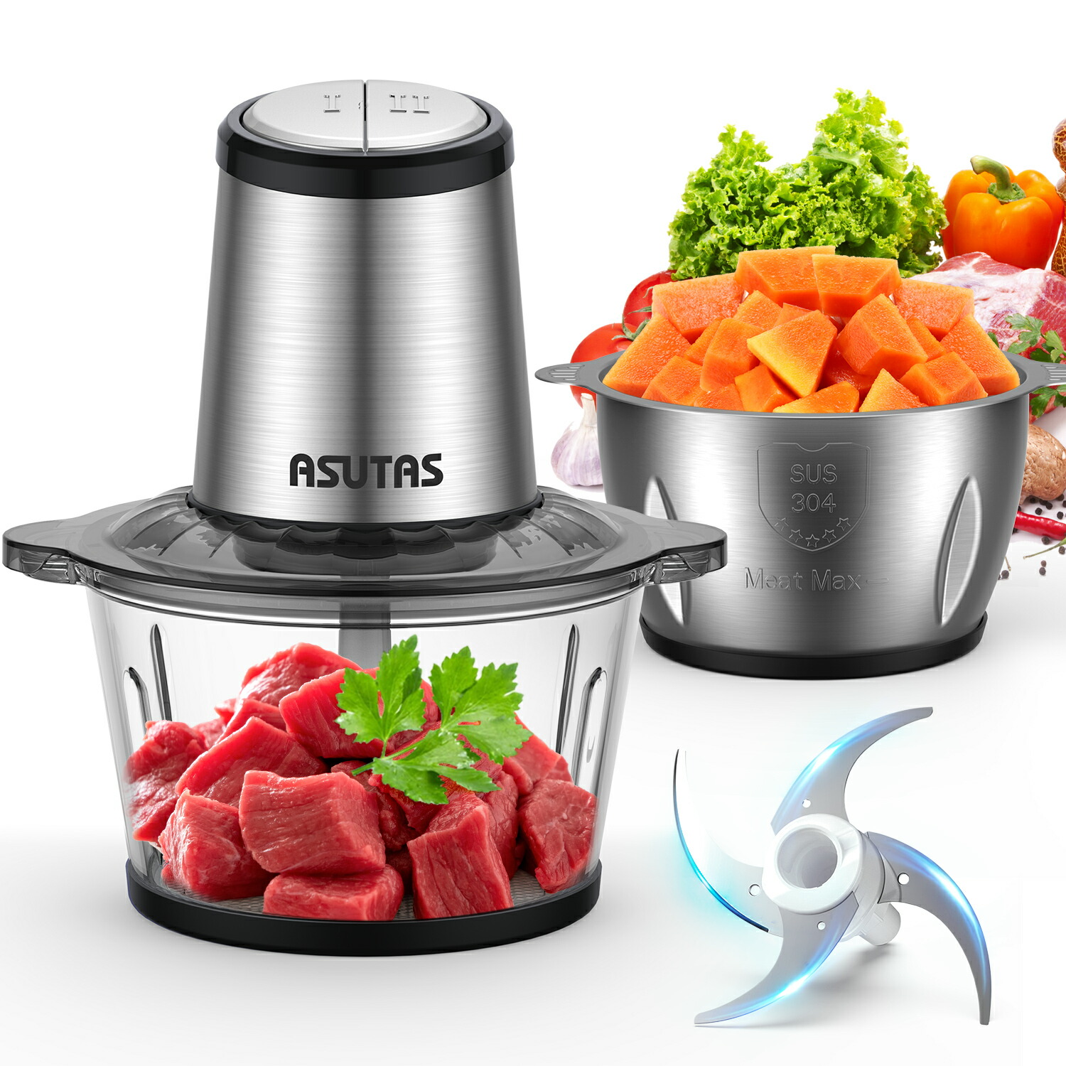 楽天市場】フードプロセッサー 4枚刃の通販