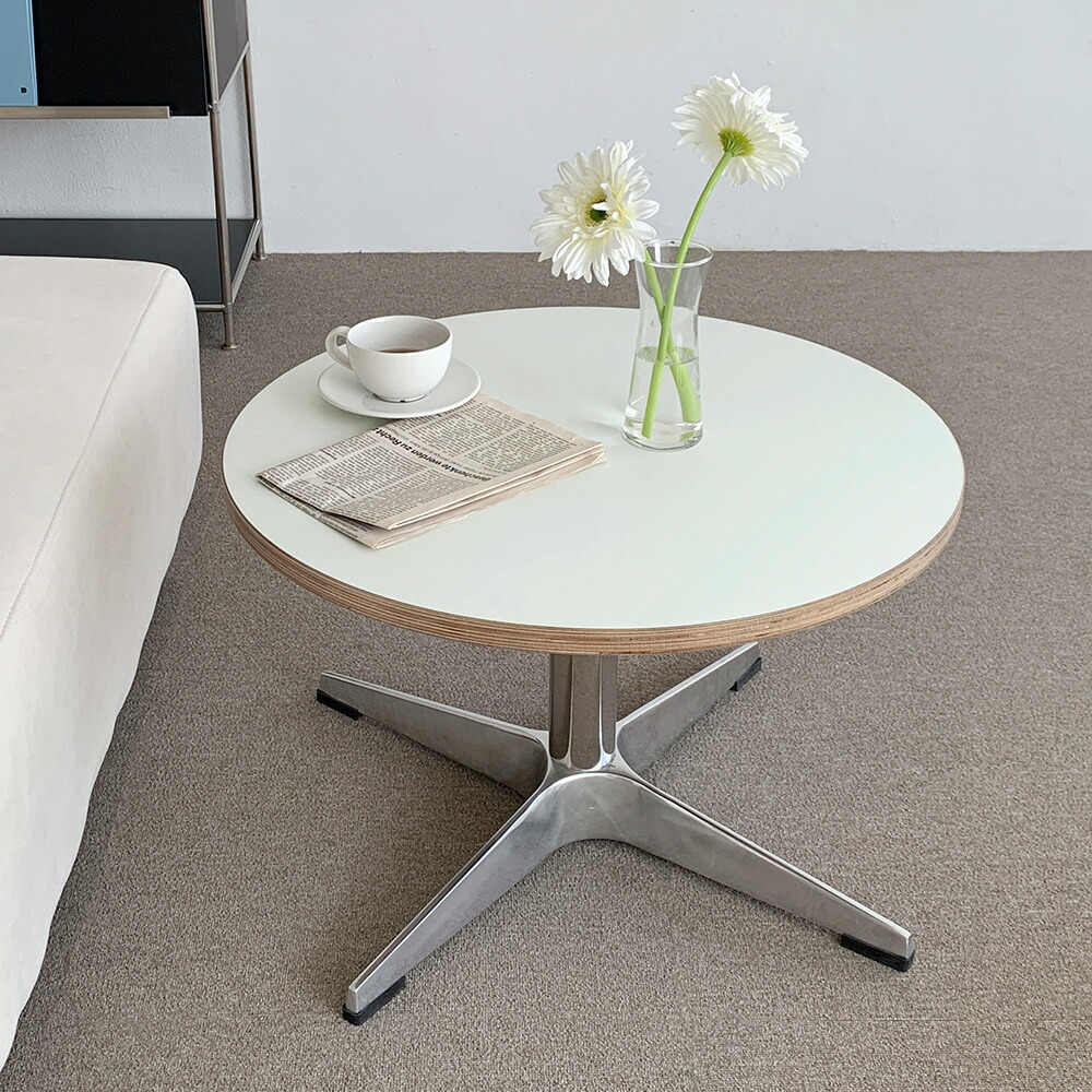 楽天市場】O'gre オグレ シラカバHPLホマイカ円形ソファーテーブル