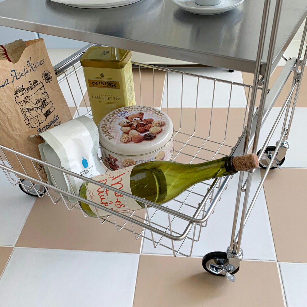 楽天市場】O'gre オグレ フラットステンレス3段トロリー 韓国