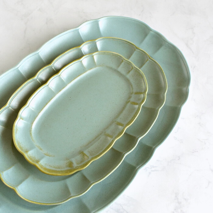 楽天市場】シュシュ オーバルプレートL 33センチ長皿/クラッシック