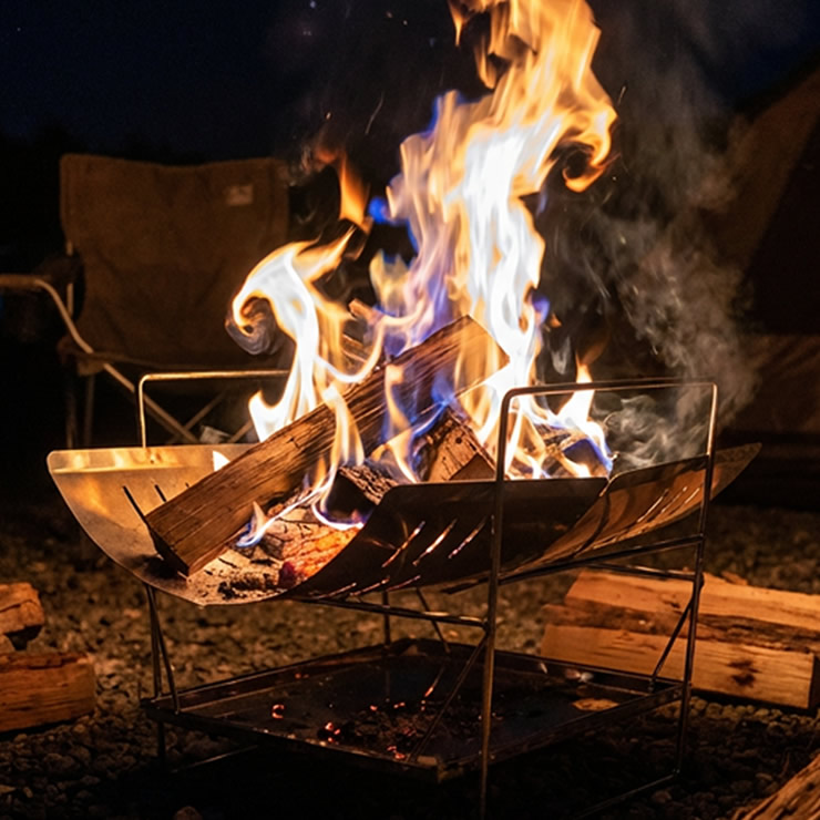 楽天市場】焚き火台 焚火台 [ 軽量 767g A4サイズでコンパクト