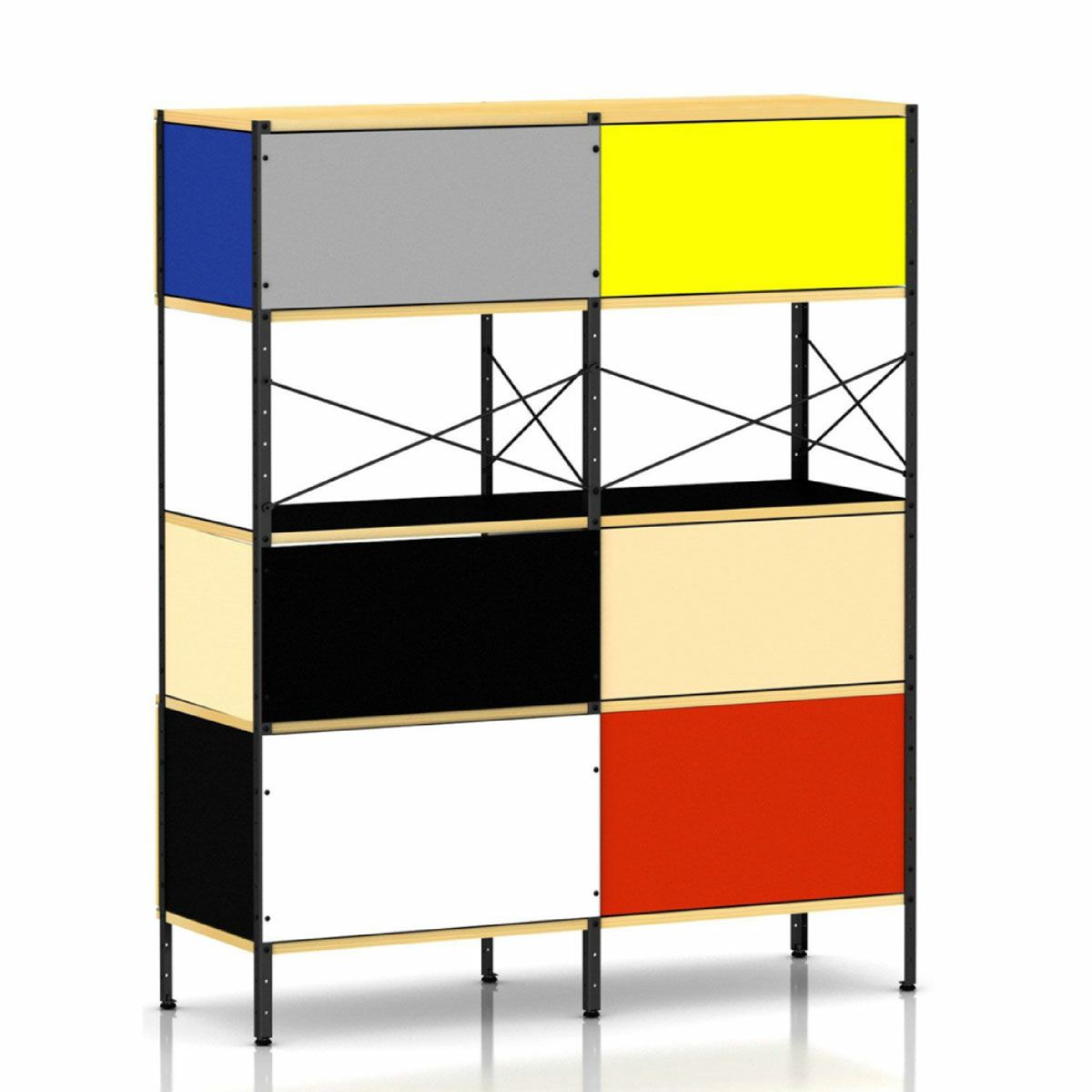 楽天市場】イームズ ストレージユニットESU マルチカラー／ブラック 4