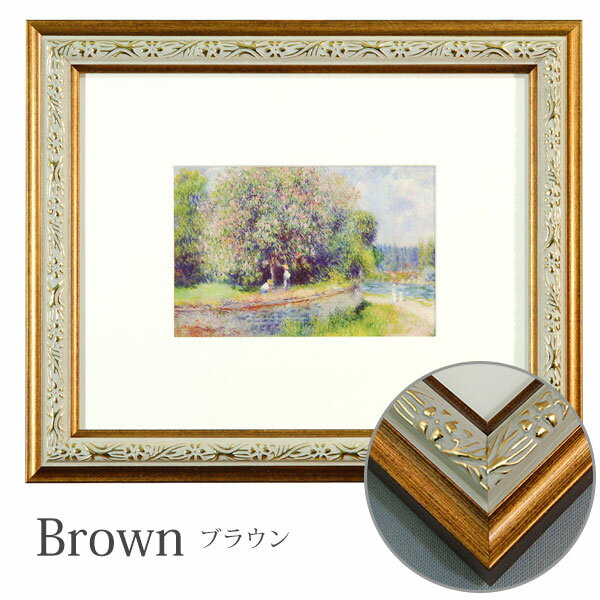 楽天市場】アンティーク調 インチ額 六切/ハガキ/KG判対応 デザイン