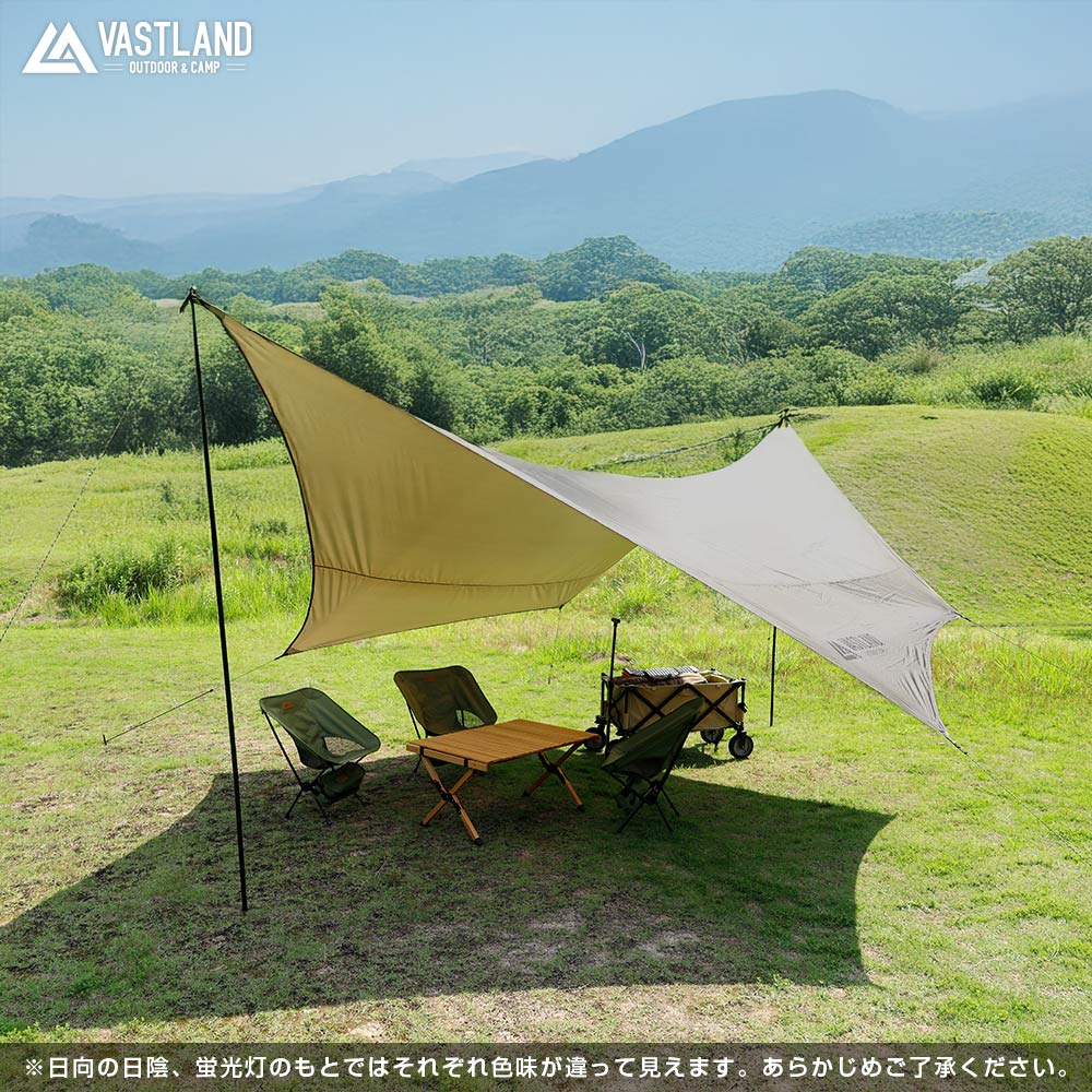 楽天市場】VASTLAND タープ ヘキサタープ エントリーモデル 500cm