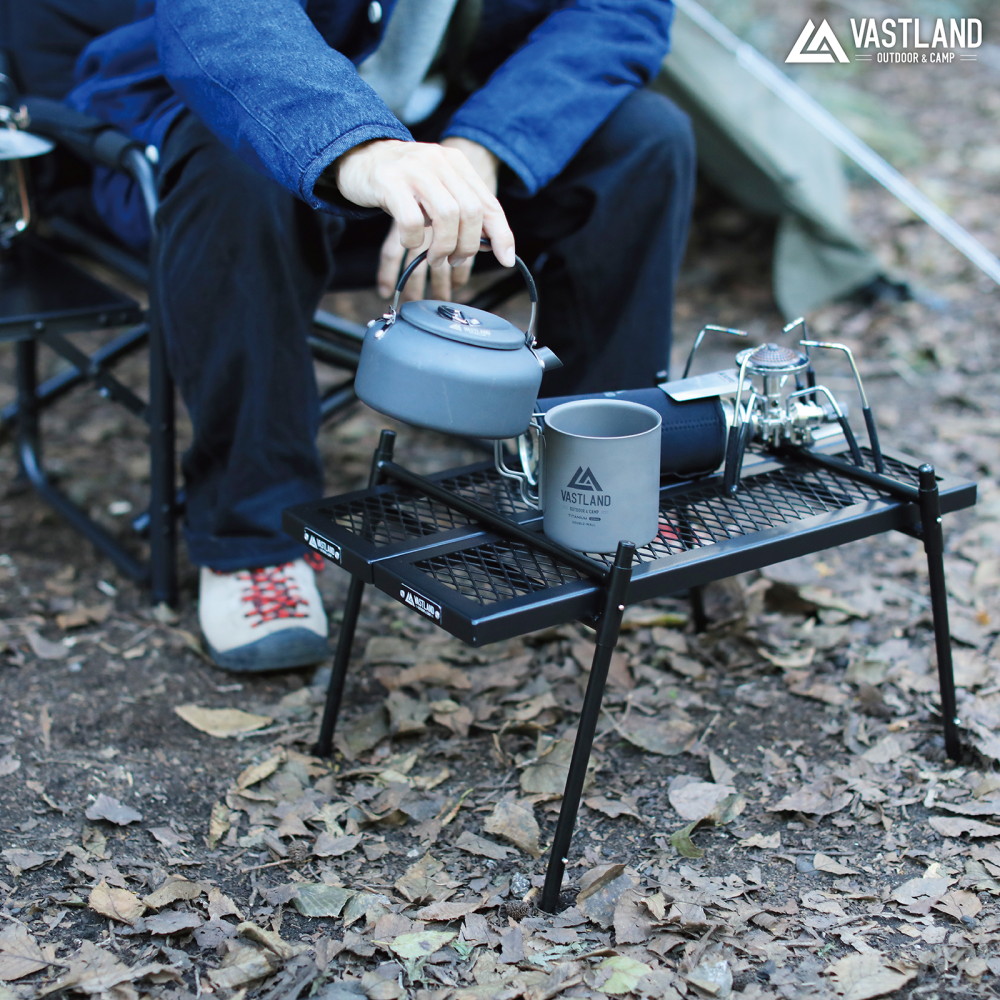 楽天市場】VASTLAND ポータブル アイアンテーブル Sサイズ 焚き火