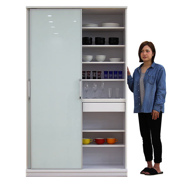 楽天市場】【楽天スーパーSALE期間中全品ポイント10倍】食器棚 引き戸