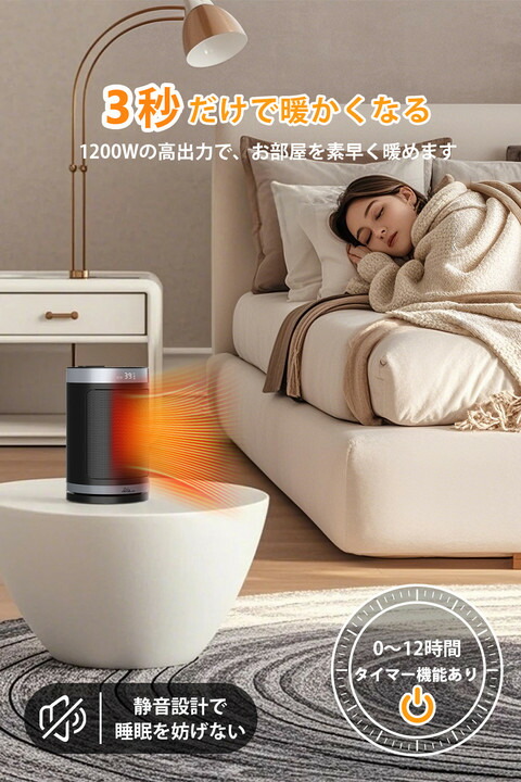 楽天市場】【LINE友だち追加で10%OFFクーポン】セラミックヒーター 3