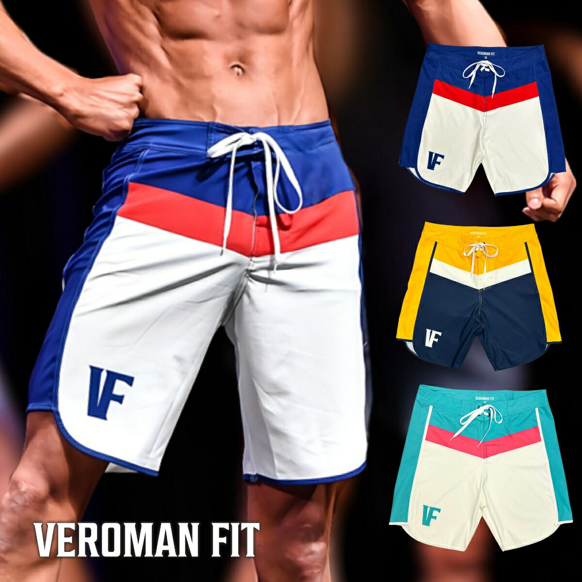 楽天市場】【サイズ交換OK】 サーフパンツ フィジーク 水着 ボード