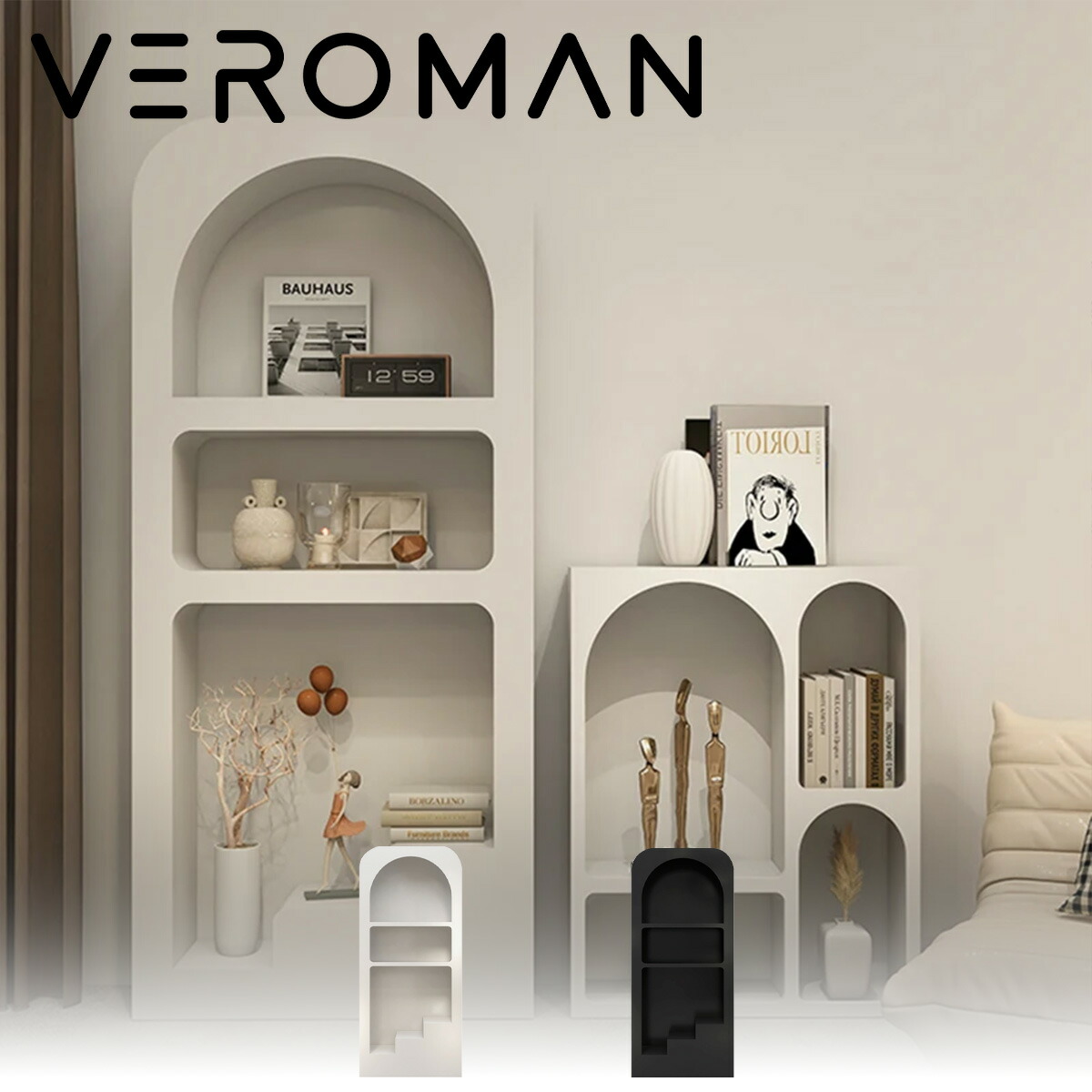 楽天市場】[高さ180cm] VeroMan 大きな マントルピース シェルフ