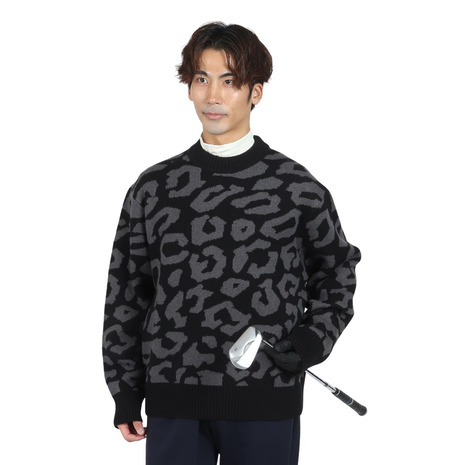 Jリンドバーグ ニット レオパード柄 J.LINDEBERG ジェイリンドバーグ